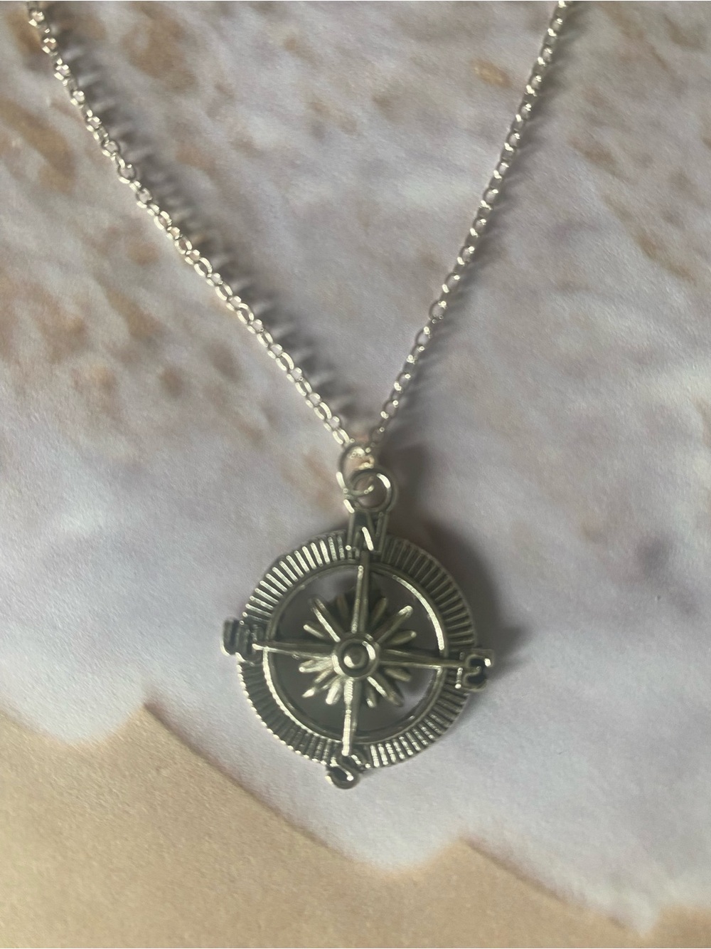 Rose Compass Pendant Necklace